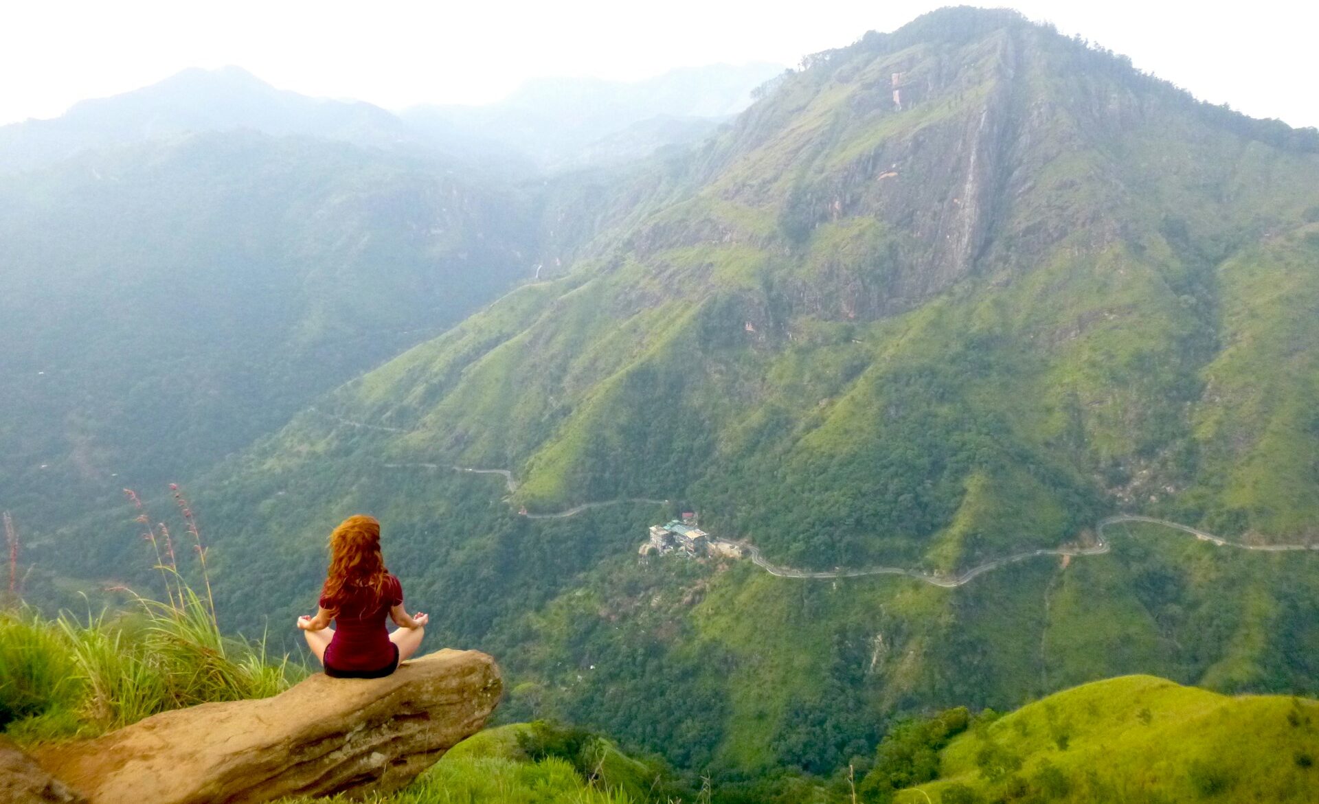 yoga in hill